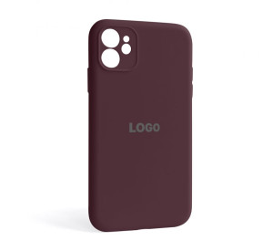 Чохол Full Silicone Case для Apple iPhone 11 maroon (42) закрита камера