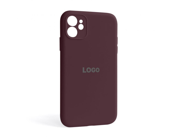 Чохол Full Silicone Case для Apple iPhone 11 maroon (42) закрита камера
