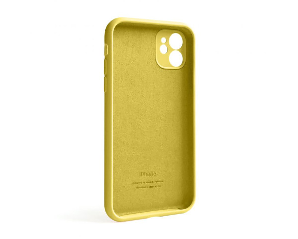 Чехол Full Silicone Case для Apple iPhone 11 canary yellow (50) закрытая камера
