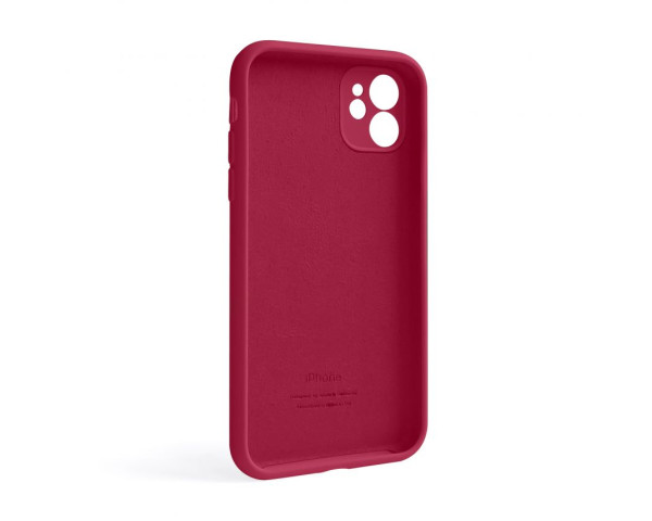 Чехол Full Silicone Case для Apple iPhone 11 pomegranate (59) закрытая камера