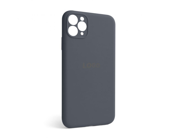 Чохол Full Silicone Case для Apple iPhone 11 Pro Max dark grey (15) закрита камера