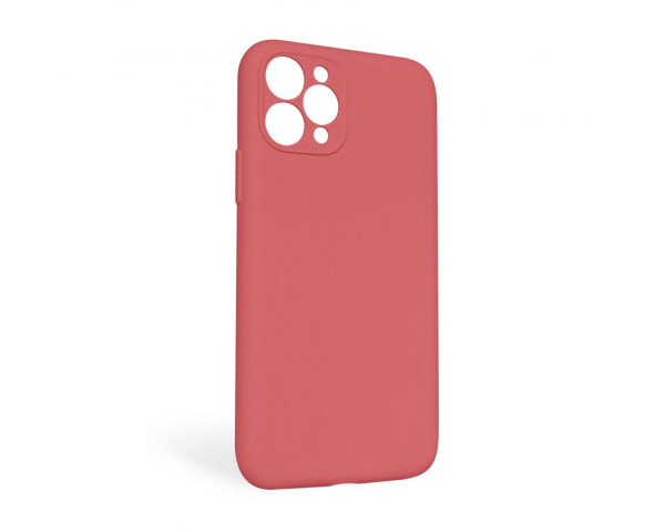 Чехол Full Silicone Case для Apple iPhone 11 Pro Max camellia (25) закрытая камера (без логотипа)