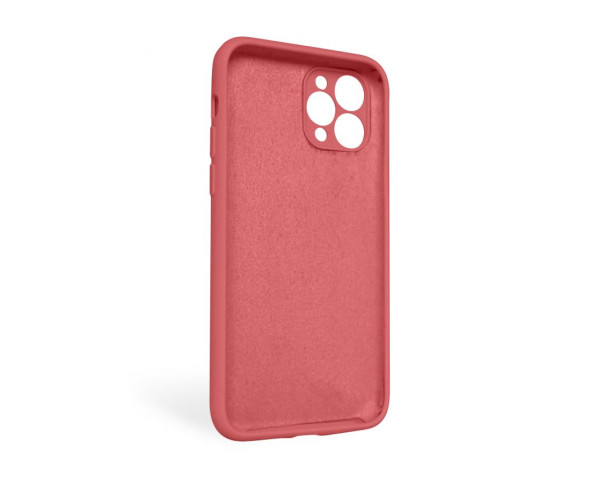 Чехол Full Silicone Case для Apple iPhone 11 Pro Max camellia (25) закрытая камера (без логотипа)
