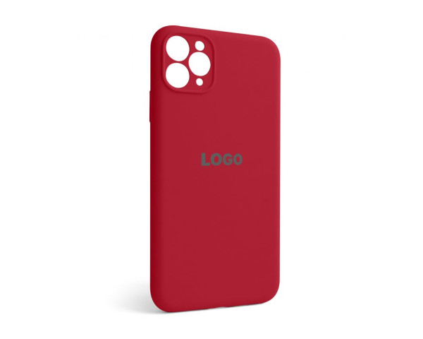 Чохол Full Silicone Case для Apple iPhone 11 Pro Max rose red (37) закрита камера