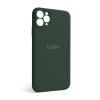 Чохол Full Silicone Case для Apple iPhone 11 Pro Max atrovirens green (54) закрита камера
