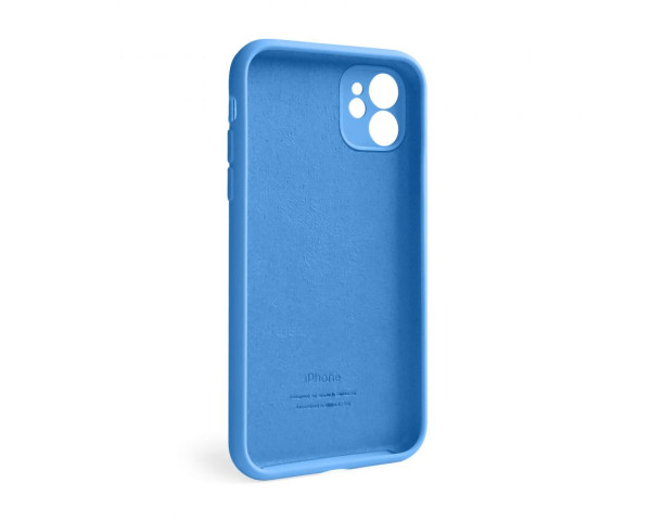 Чохол Full Silicone Case для Apple iPhone 12 royal blue (03) закрита камера