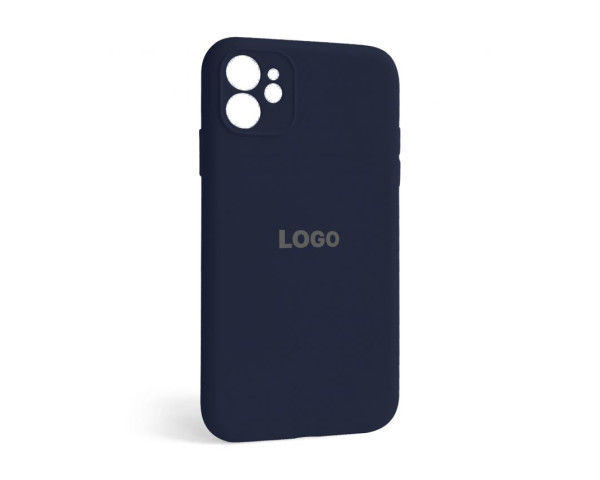 Чохол Full Silicone Case для Apple iPhone 12 dark blue (08) закрита камера