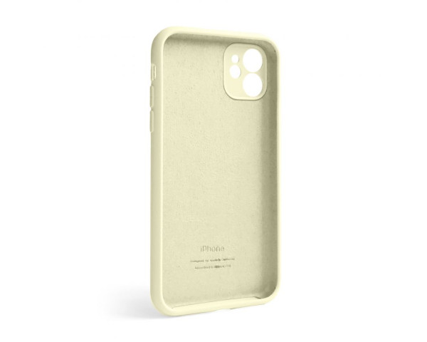 Чохол Full Silicone Case для Apple iPhone 12 antique white (10) закрита камера