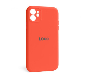 Чохол Full Silicone Case для Apple iPhone 12 orange (13) закрытая камера