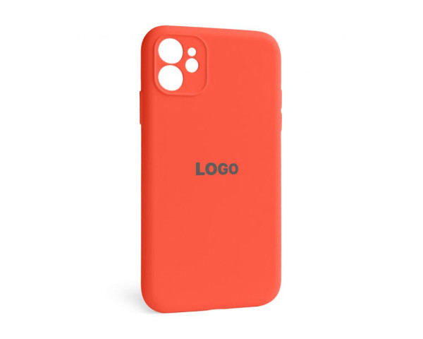 Чохол Full Silicone Case для Apple iPhone 12 orange (13) закрытая камера