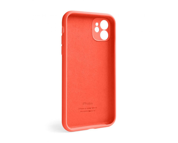 Чохол Full Silicone Case для Apple iPhone 12 orange (13) закрытая камера