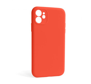 Чохол Full Silicone Case для Apple iPhone 12 orange (13) закрита камера (без логотипу)