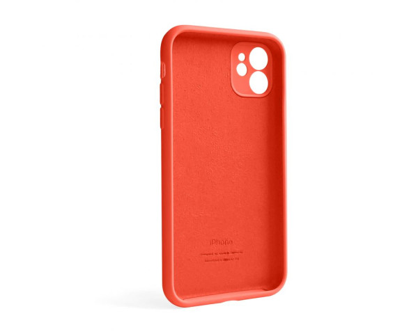 Чохол Full Silicone Case для Apple iPhone 12 orange (13) закрита камера (без логотипу)