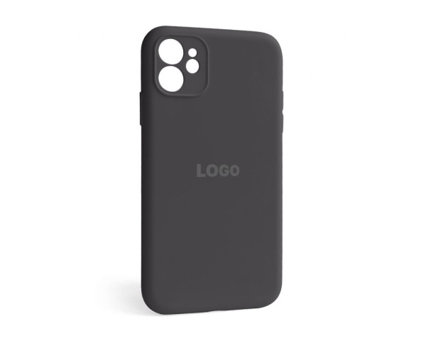 Чохол Full Silicone Case для Apple iPhone 12 dark grey (15) закрита камера