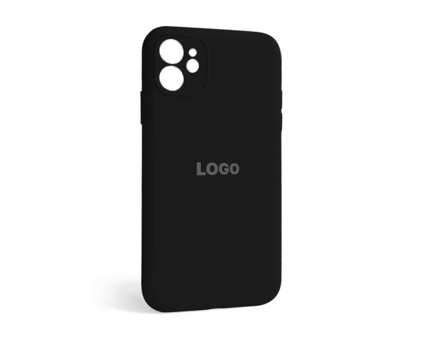 Чехол Full Silicone Case для Apple iPhone 12 black (18) закрытая камера
