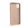 Чехол Full Silicone Case для Apple iPhone 12 nude (19) закрытая камера (без логотипа)