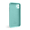 Чохол Full Silicone Case для Apple iPhone 12 sea blue (21) закрита камера