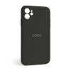 Чохол Full Silicone Case для Apple iPhone 12 dark olive (35) закрита камера