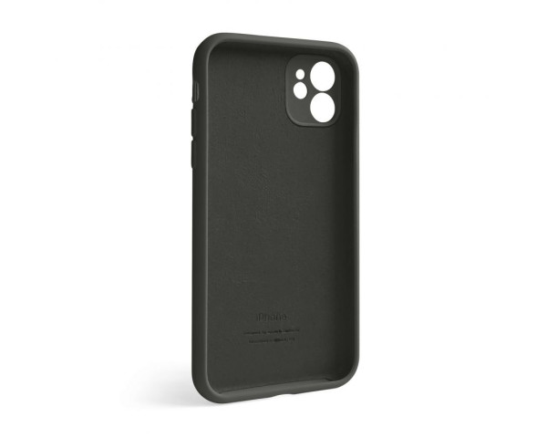Чохол Full Silicone Case для Apple iPhone 12 dark olive (35) закрита камера