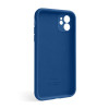Чохол Full Silicone Case для Apple iPhone 12 blue cobalt (36) закрита камера