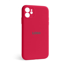 Чохол Full Silicone Case для Apple iPhone 12 rose red (37) закрита камера