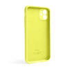 Чохол Full Silicone Case для Apple iPhone 12 flash lime (41) закрита камера (без логотипу)