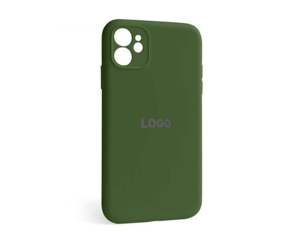 Чохол Full Silicone Case для Apple iPhone 12 army green (45) закрита камера