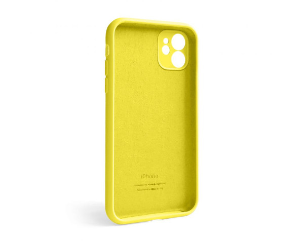 Чохол Full Silicone Case для Apple iPhone 12 canary yellow (50) закрита камера