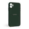 Чохол Full Silicone Case для Apple iPhone 12 atrovirens green (54) закрита камера