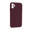 Чохол Full Silicone Case для Apple iPhone 12 plum (57) закрита камера (без логотипу)