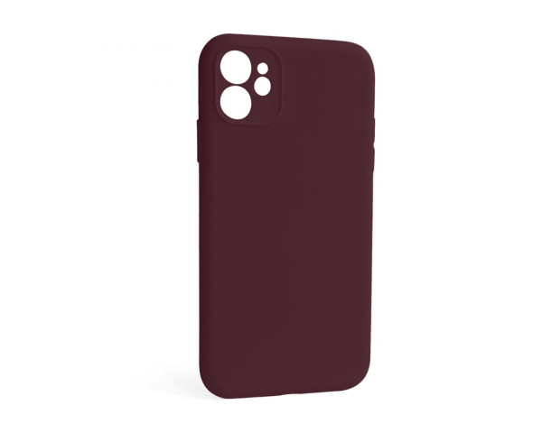 Чохол Full Silicone Case для Apple iPhone 12 plum (57) закрита камера (без логотипу)