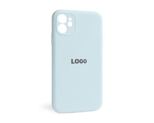 Чохол Full Silicone Case для Apple iPhone 12 sky blue (58) закрита камера
