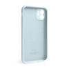 Чохол Full Silicone Case для Apple iPhone 12 sky blue (58) закрита камера