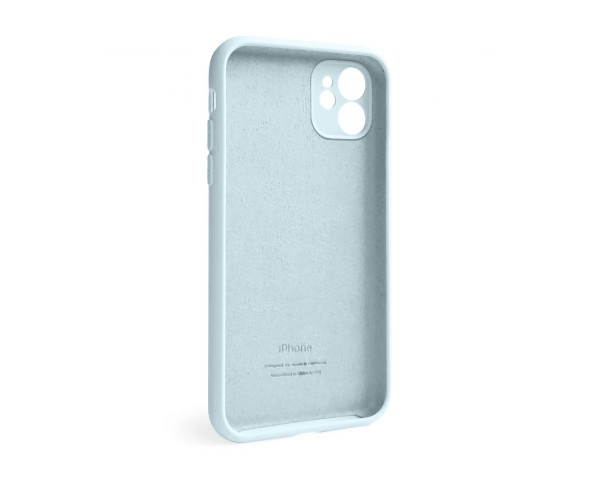 Чохол Full Silicone Case для Apple iPhone 12 sky blue (58) закрита камера