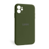 Чохол Full Silicone Case для Apple iPhone 12 forest green (63) закрита камера