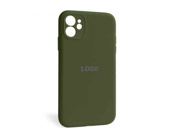 Чохол Full Silicone Case для Apple iPhone 12 forest green (63) закрита камера
