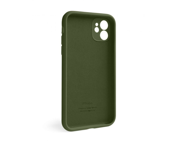 Чохол Full Silicone Case для Apple iPhone 12 forest green (63) закрита камера