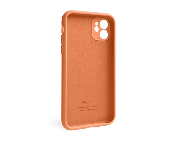 Чохол Full Silicone Case для Apple iPhone 12 new peach (66) закрита камера