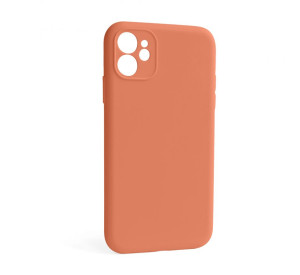 Чохол Full Silicone Case для Apple iPhone 12 new peach (66) закрита камера (без логотипу)
