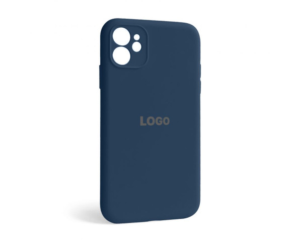 Чехол Full Silicone Case для Apple iPhone 12 deep navy (68) закрытая камера