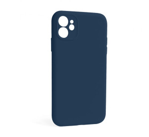 Чохол Full Silicone Case для Apple iPhone 12 deep navy (68) закрита камера (без логотипу)