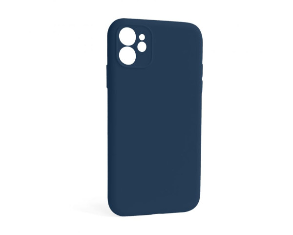 Чохол Full Silicone Case для Apple iPhone 12 deep navy (68) закрита камера (без логотипу)