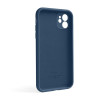 Чохол Full Silicone Case для Apple iPhone 12 deep navy (68) закрита камера (без логотипу)