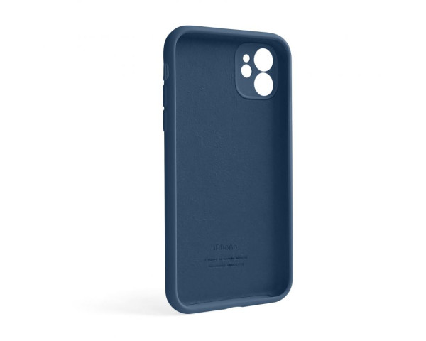 Чохол Full Silicone Case для Apple iPhone 12 deep navy (68) закрита камера (без логотипу)