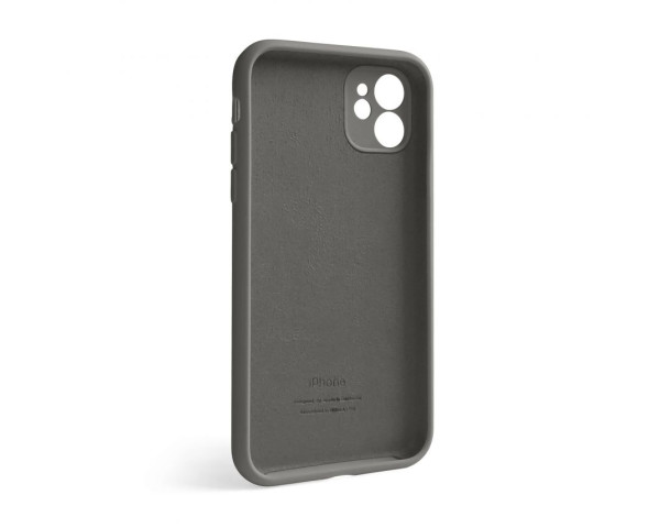 Чохол Full Silicone Case для Apple iPhone 12 titanium grey (74) закрита камера