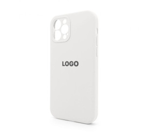 Чохол Full Silicone Case для Apple iPhone 12 Pro white (09) закрита камера