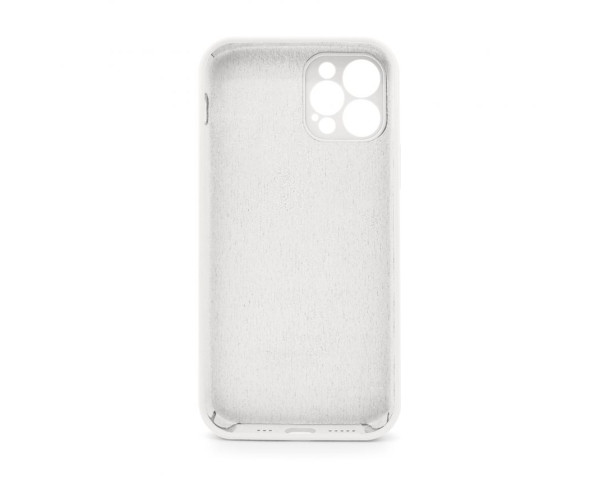 Чохол Full Silicone Case для Apple iPhone 12 Pro white (09) закрита камера