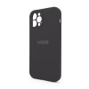 Чохол Full Silicone Case для Apple iPhone 12 Pro dark grey (15) закрита камера