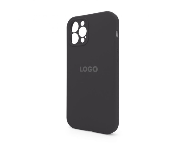 Чохол Full Silicone Case для Apple iPhone 12 Pro dark grey (15) закрита камера
