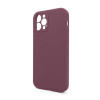Чохол Full Silicone Case для Apple iPhone 12 Pro maroon (42) закрита камера (без логотипу)